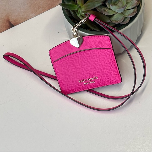 (new+tag) Kate Spade ID lanyard/card holder (retail) style Spencer pink - Picture 7 of 7